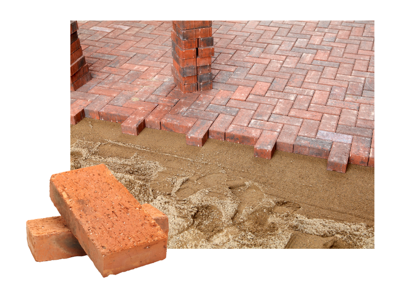 Brick driveway installation