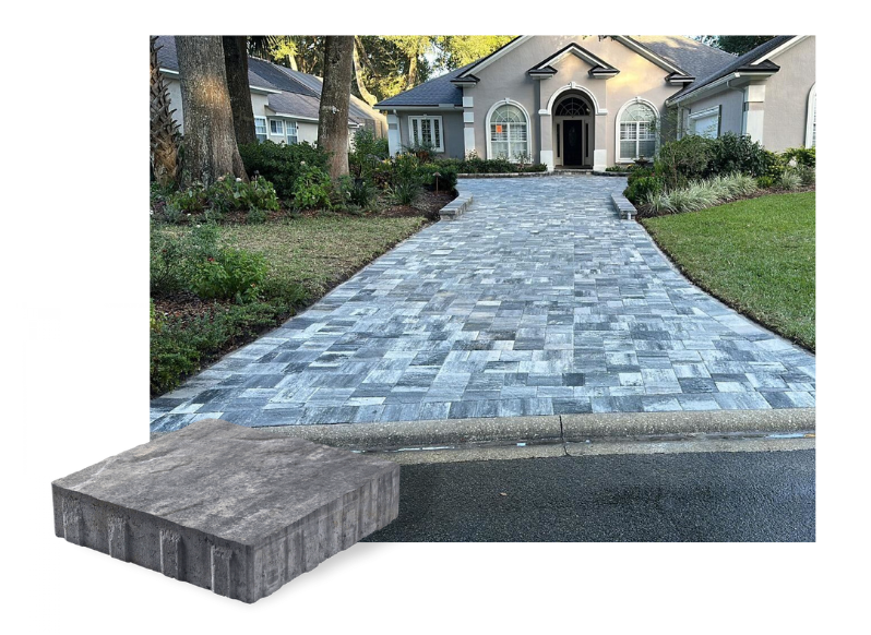 stone driveway installation