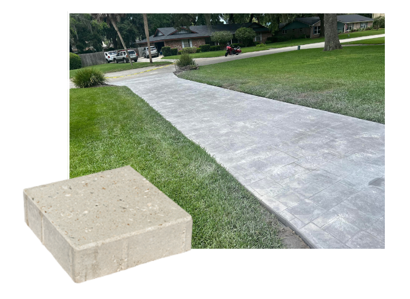 concrete paver installation