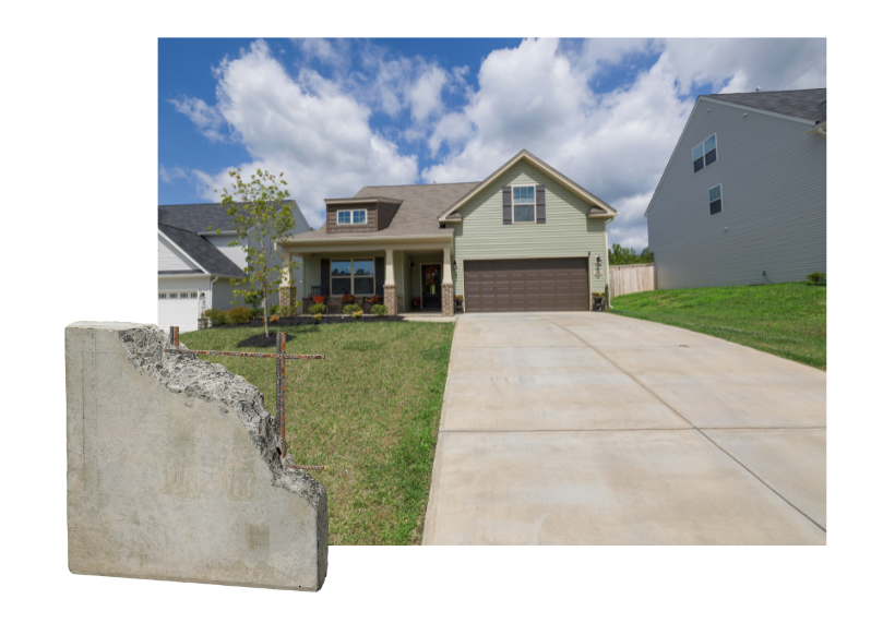 concrete driveway installation
