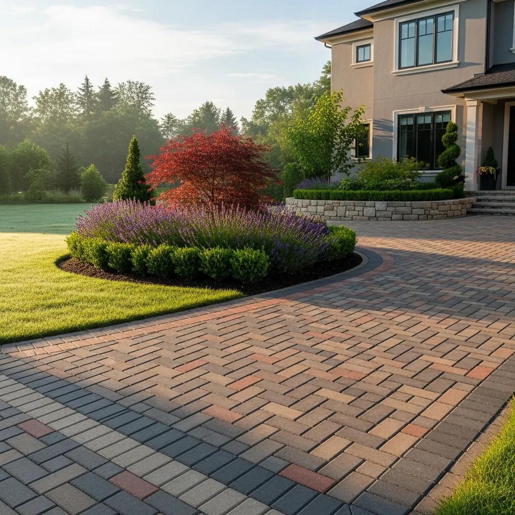Beautifully installed driveway pavers showcasing durability and aesthetic appeal