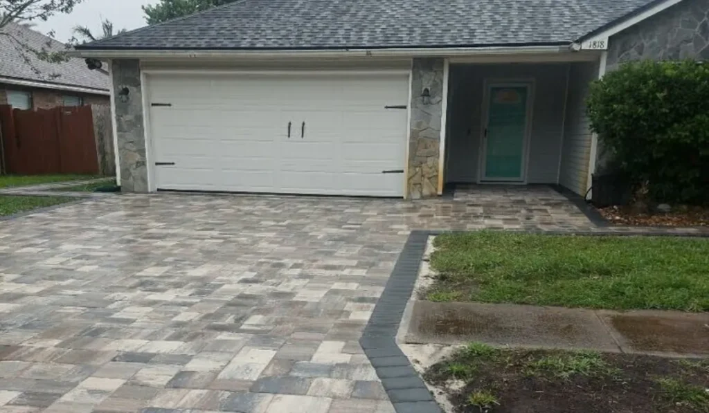 Paver driveway installation in Jacksonville FL