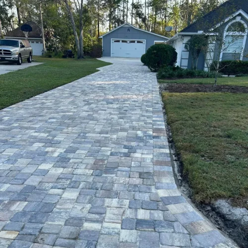 Custom paver driveway Jacksonville
